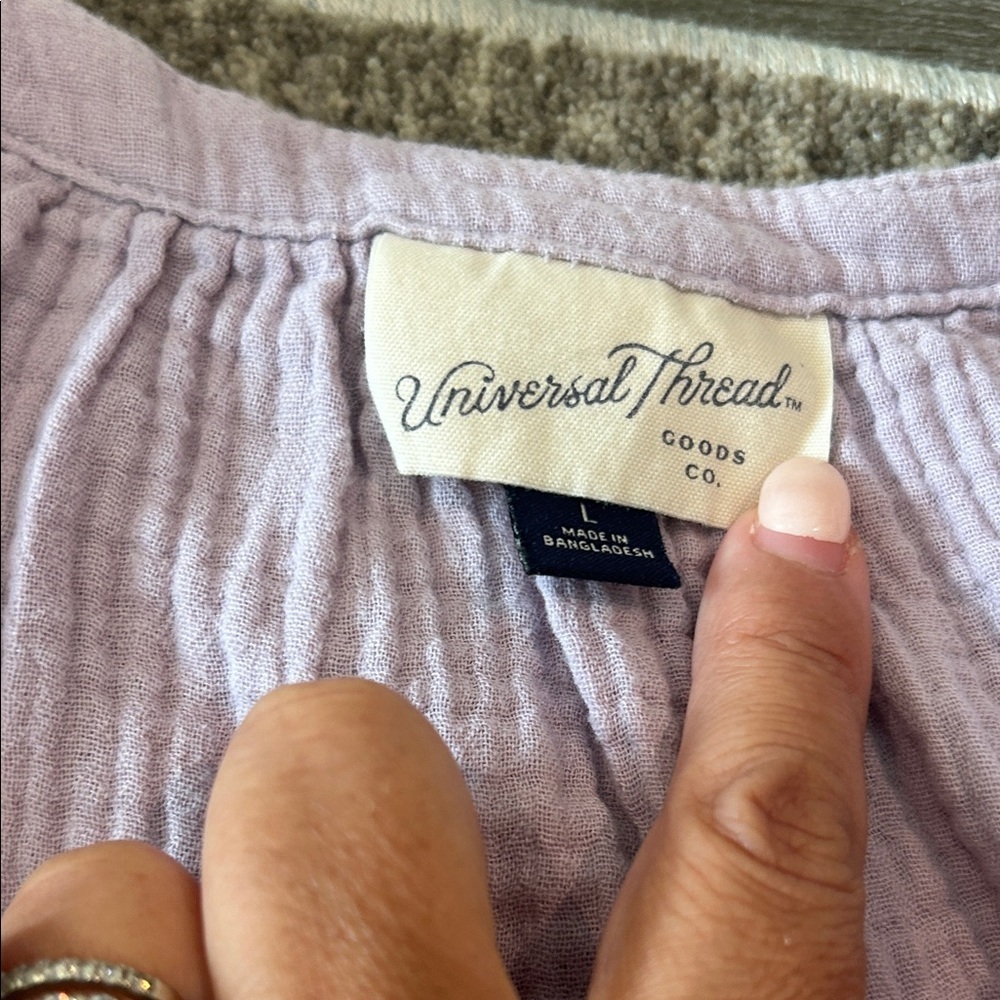 Universal Thread Lavender Crinkle Gauze Matching … - image 6